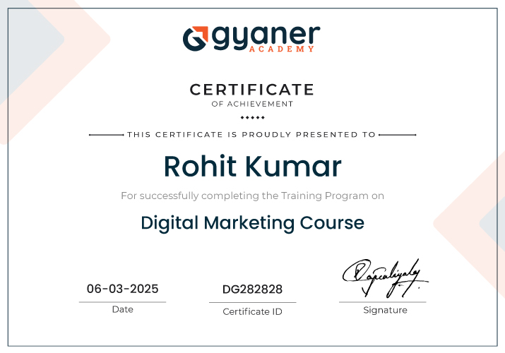 Gyaner Certificate
